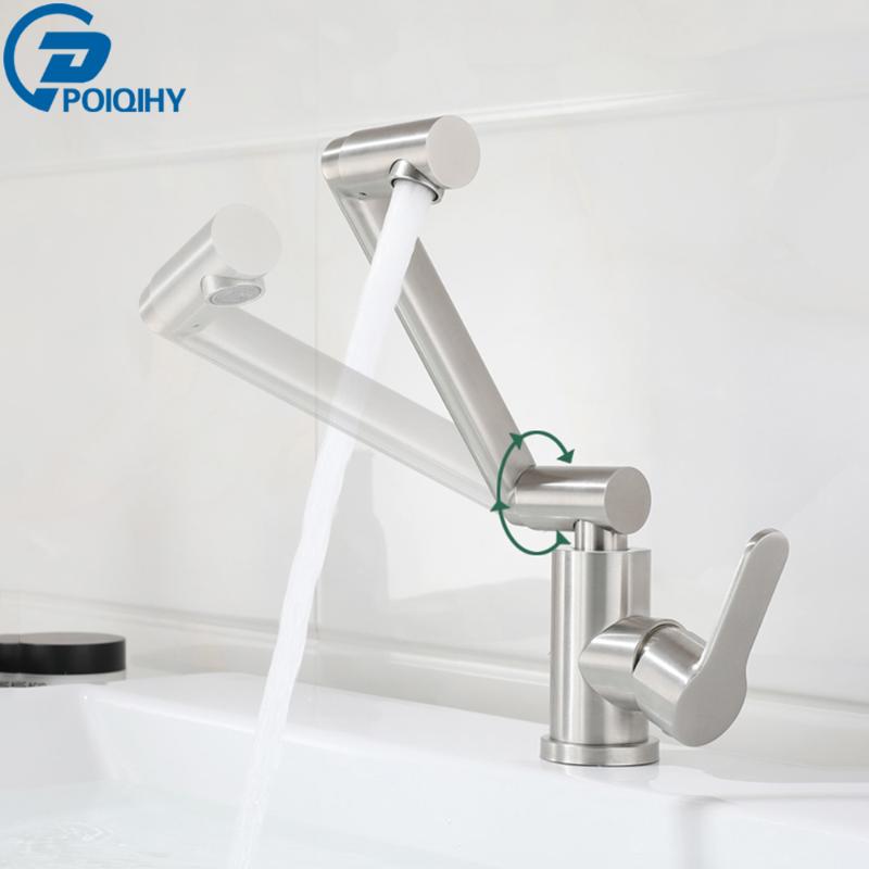 POIQIHY 304 Stainless Steel Kitchen Faucet Mixer Lead-free 360 Degree Swivel Single Handle Kitchen Sink basin Tap Brushed Nickel
POIQIHY 304 Stainless Steel Kitchen Faucet Mixer Lead-free 360 Degree Swivel Single Handle Kitchen Sink basin Tap Brushed Nickel