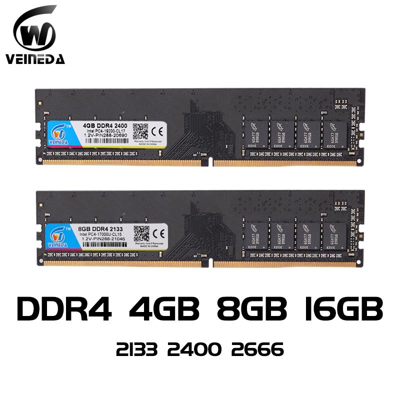 VEINEDA ddr4 8 gb PC Computer RAM 4GB 8GB 4G 8G Memory DDR 4 PC4 2133 2400 2666Mhz Desktop Motherboard Memoria 288-pin
VEINEDA ddr4 8 gb PC Computer RAM 4GB 8GB 4G 8G Memory DDR 4 PC4 2133 2400 2666Mhz Desktop Motherboard Memoria 288-pin