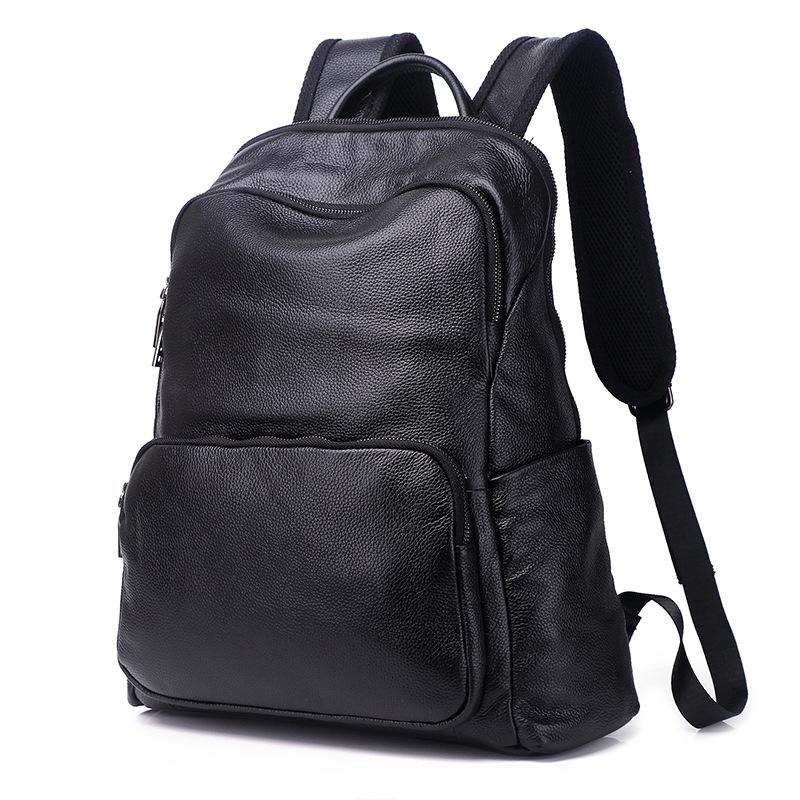 New Backpack Men Leather Scalp Cattle Fashion Casual Men'S Large Capacity Male's Outdoor Travel Mountaineering Computer Bags, Black
New Backpack Men Leather Scalp Cattle Fashion Casual Men'S Large Capacity Male's Outdoor Travel Mountaineering Computer Bags, Black