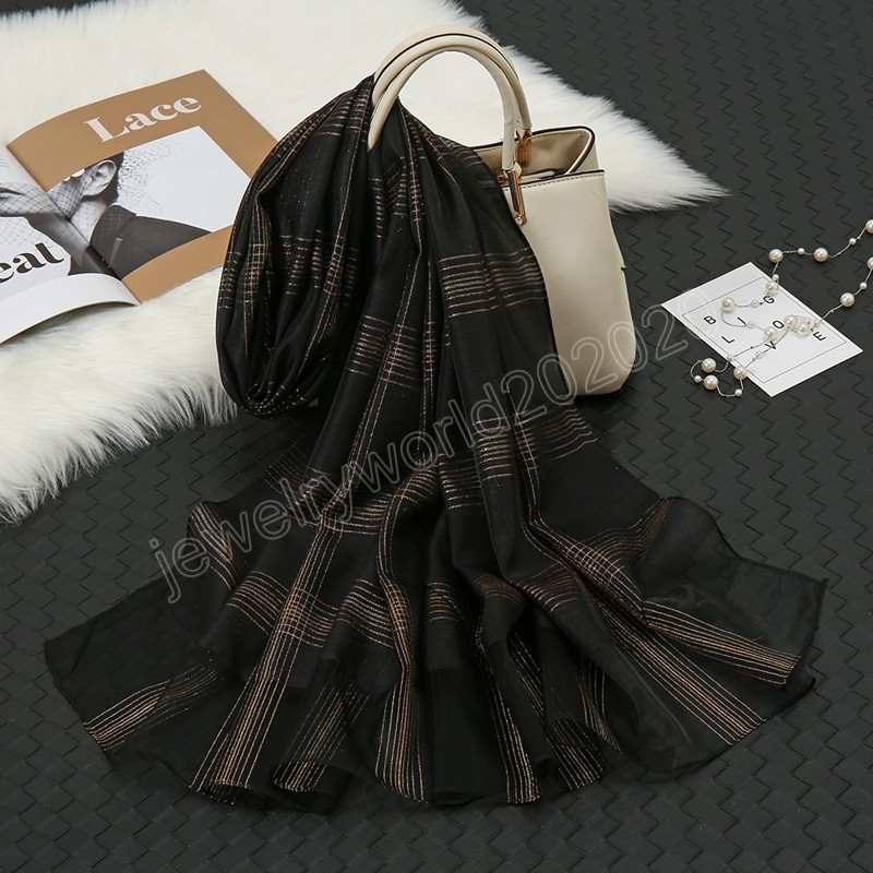 Scarf Women Turban Shawl Headscarf Elegant Scarves Silk Hijab Turbans Head for Women Gifts