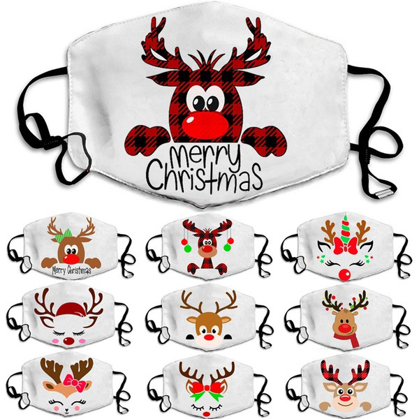 New designer men and women adult white Christmas masks dustproof breathable cotton washable masks fashion printing adjustable masks
New designer men and women adult white Christmas masks dustproof breathable cotton washable masks fashion printing adjustable masks