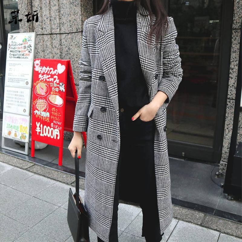 Spring 2020 Autumn Women Plaid Coat New Fashion Long Windbreaker Slim Type Female Winter Jackets Female Outwear, Black
Spring 2020 Autumn Women Plaid Coat New Fashion Long Windbreaker Slim Type Female Winter Jackets Female Outwear, Black