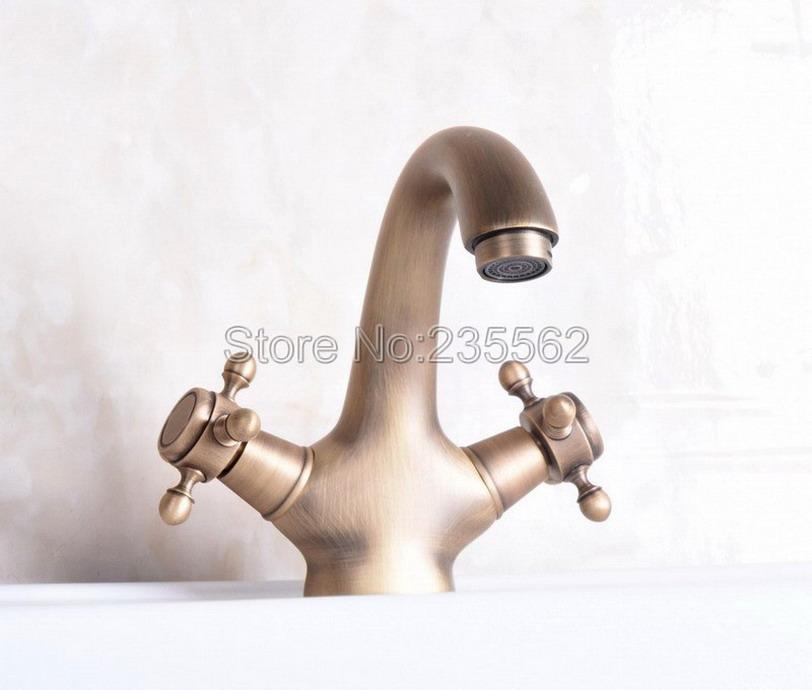Antique Brass Finishing Bathroom Faucets Basin Faucets Dual Handle Hot Cold Wash Basin Tap Lavatory Faucet Lnf250
Antique Brass Finishing Bathroom Faucets Basin Faucets Dual Handle Hot Cold Wash Basin Tap Lavatory Faucet Lnf250