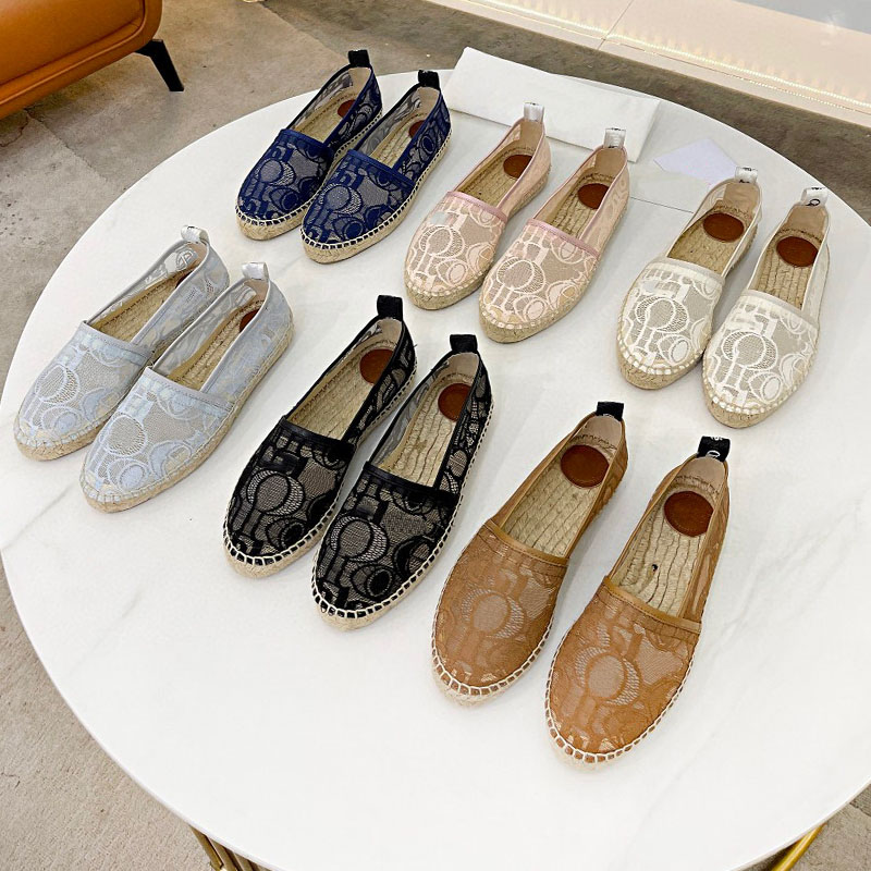 Luxury Women Loafer Espadrille Designer Shoes Lace Loafers Low top Sneakers Wedding Dress Shoe Printing Trainers Soft Straw Weaving Size 35-40, Colour 3
Luxury Women Loafer Espadrille Designer Shoes Lace Loafers Low top Sneakers Wedding Dress Shoe Printing Trainers Soft Straw Weaving Size 35-40, Colour 3