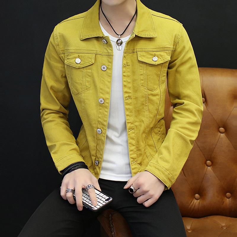 2020 Autumn Men New Style Solid Color Denim Jacket Teenager Slim Fit Elasticity Single Breasted Fold-down Collar Denim Jacket, Black
2020 Autumn Men New Style Solid Color Denim Jacket Teenager Slim Fit Elasticity Single Breasted Fold-down Collar Denim Jacket, Black