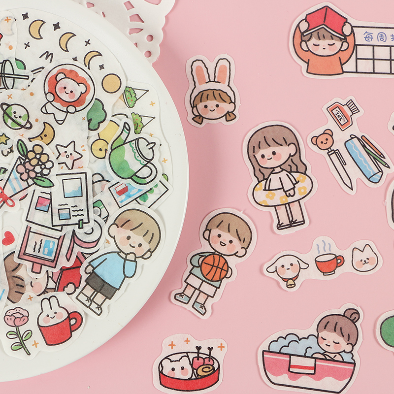 Kawaii Cartoon Girl Patterns Stickers bullet journal Album Scrapbooking Girly heart Literature and Art aesthetic Stationery
Kawaii Cartoon Girl Patterns Stickers bullet journal Album Scrapbooking Girly heart Literature and Art aesthetic Stationery