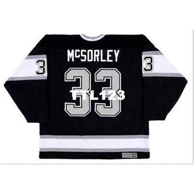 740 #33 MARTY McSORLEY Los Angeles Kings 1993 CCM Vintage Away Home Hockey Jersey or custom any name or number retro Jersey, Black
740 #33 MARTY McSORLEY Los Angeles Kings 1993 CCM Vintage Away Home Hockey Jersey or custom any name or number retro Jersey, Black