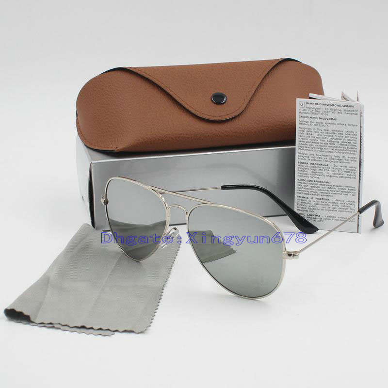pilot sunglass Classic designer Sunglasses metal frame glass lens Men Women protection UV400 Oculos de sol masculino gafas 58mm 62mm with Accessories Brown boxes
pilot sunglass Classic designer Sunglasses metal frame glass lens Men Women protection UV400 Oculos de sol masculino gafas 58mm 62mm with Accessories Brown boxes