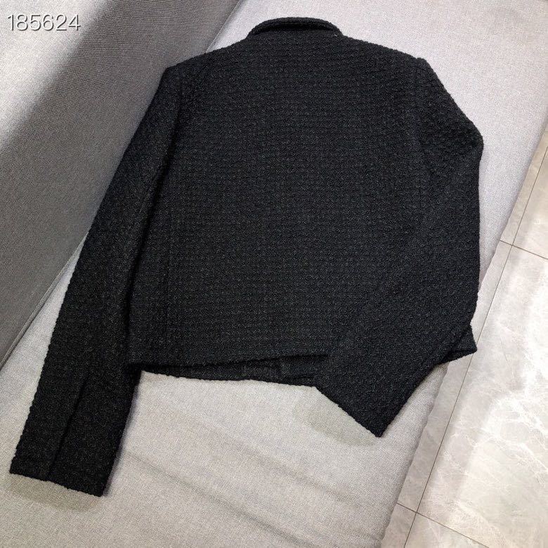Autumn Winter Women Black Tweed Jacket Single Breasted Female Short Coat High Quality Elegant Fashion Runway Jackets 201029