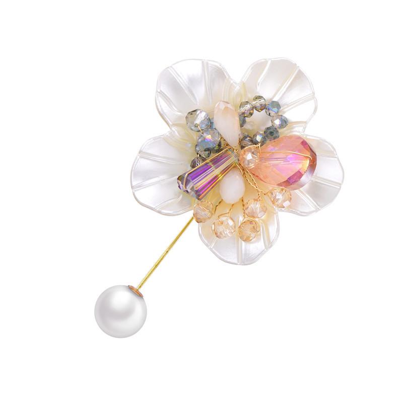 Korean Shell Pearl Flower Long Needle Brooch Rhinestone Lapel Pin Sweater Cardigan Shawl Buckle Jewelry for Women Accessories
Korean Shell Pearl Flower Long Needle Brooch Rhinestone Lapel Pin Sweater Cardigan Shawl Buckle Jewelry for Women Accessories