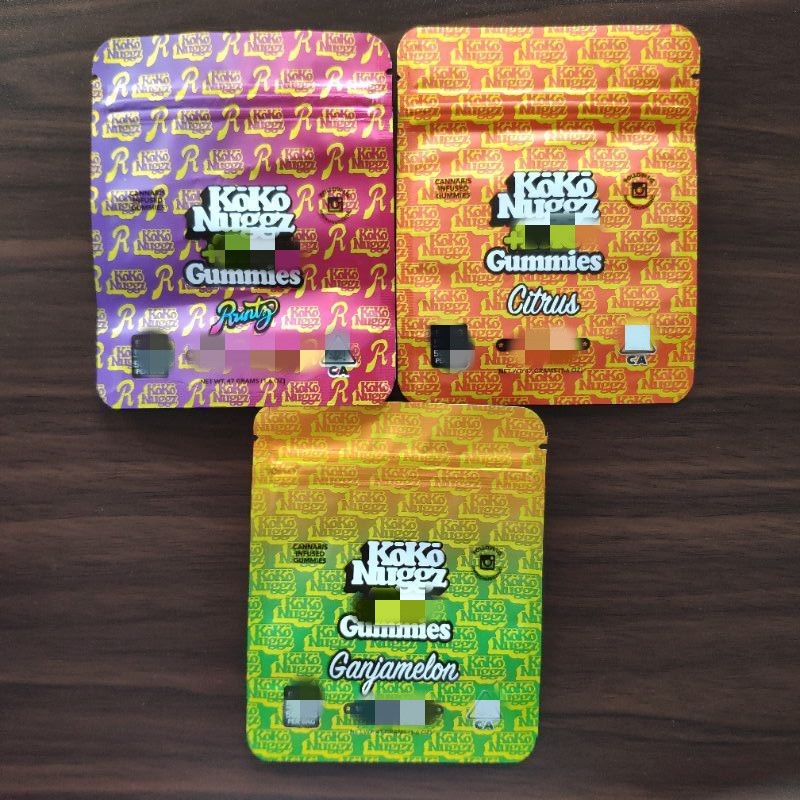 Hot KOKO Nuggz Edibles Bags White Purple Runtz Packaging Salted Caramel Koko Empty Baggie Cookies Skittles Gushers for Dry Herb Flower
Hot KOKO Nuggz Edibles Bags White Purple Runtz Packaging Salted Caramel Koko Empty Baggie Cookies Skittles Gushers for Dry Herb Flower