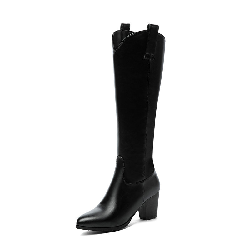 New 2021 Knee High Pu Pointed Toe Fashion Long Boots Square Heel Keep Warm Autumn Winter Women Shoes Size 34-43 A49j, Black
New 2021 Knee High Pu Pointed Toe Fashion Long Boots Square Heel Keep Warm Autumn Winter Women Shoes Size 34-43 A49j, Black
