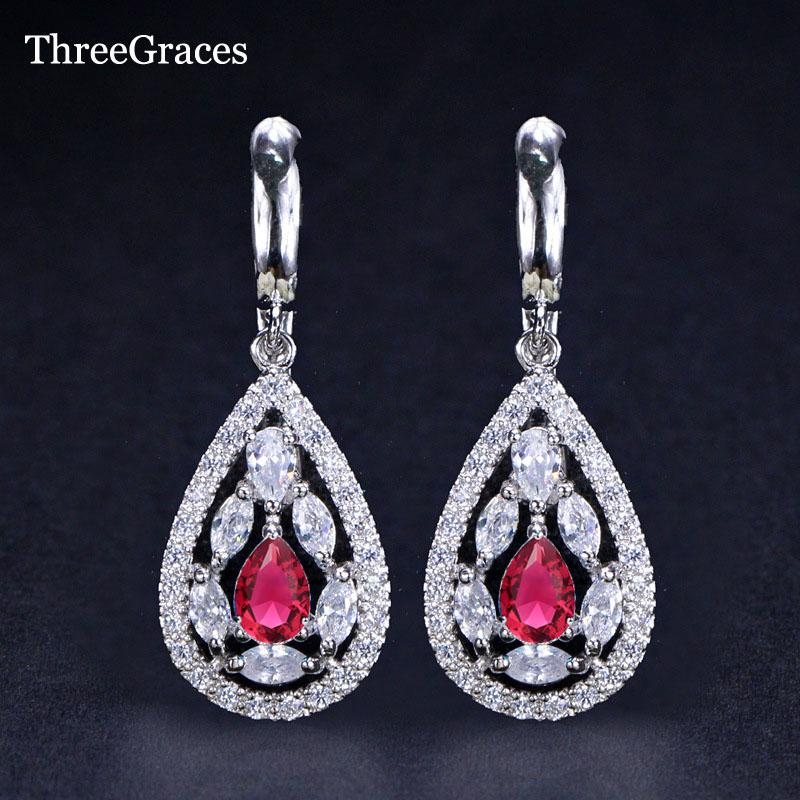 ThreeGraces 6 Colors Options Hollow Out Long WaterDrop Earring Red Cubic Zirconia Fashion Crystal Hoop Earrings for Ladies ER133
ThreeGraces 6 Colors Options Hollow Out Long WaterDrop Earring Red Cubic Zirconia Fashion Crystal Hoop Earrings for Ladies ER133
