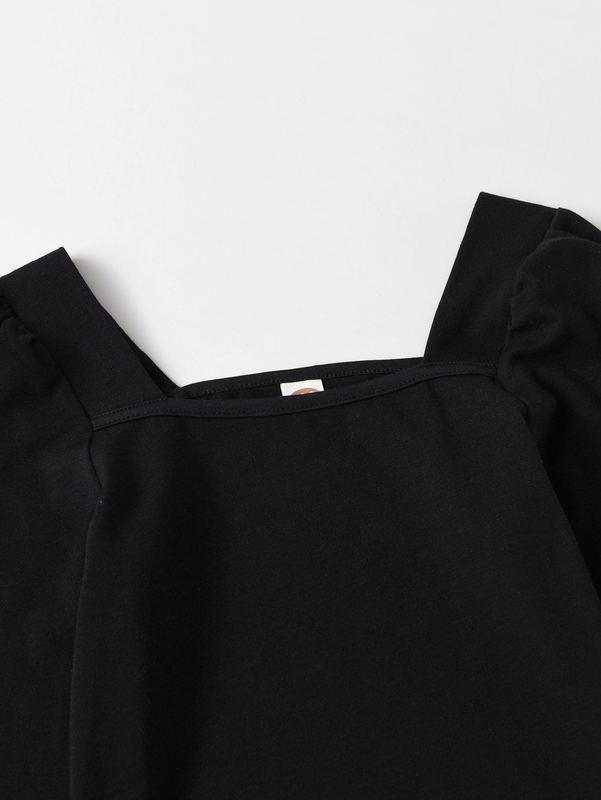 Girls Solid Fitted Dress SHE