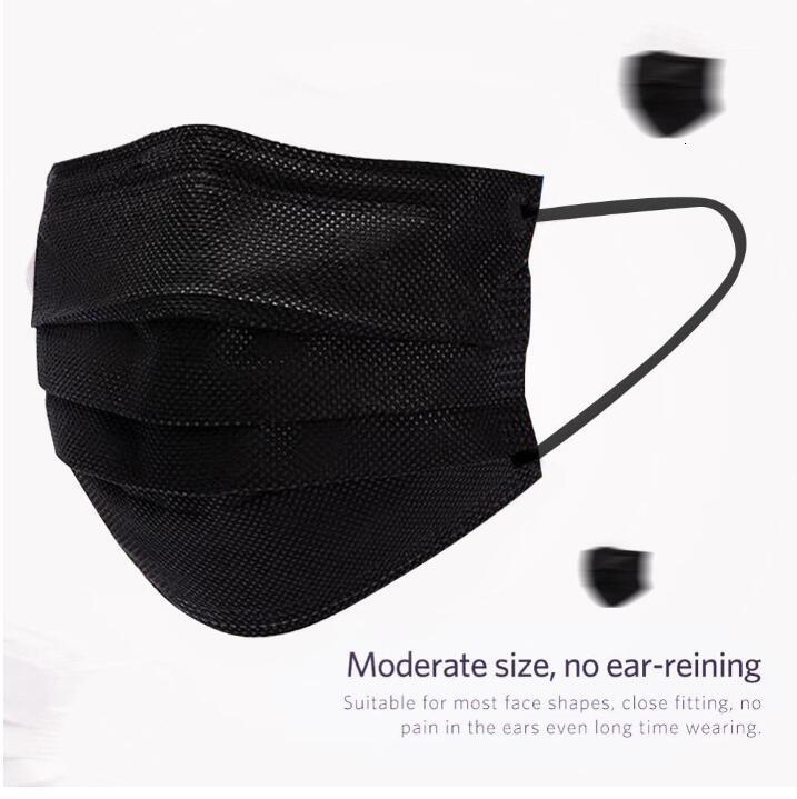 Masks 9 Colors Pink White Black Disposable Face with Elastic Ear Loop 3 Ply Breathable Dust Air Anti-dust Face Mask Mouth Masks Adult
Masks 9 Colors Pink White Black Disposable Face with Elastic Ear Loop 3 Ply Breathable Dust Air Anti-dust Face Mask Mouth Masks Adult