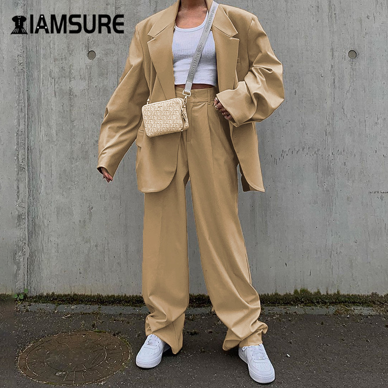 IAMSURE Korean Fashion Casual Loose Pants High Waist Female Wide Leg Pants Streetwear Women's Straight Trousers Harajuku 201228, Pants- khaki
IAMSURE Korean Fashion Casual Loose Pants High Waist Female Wide Leg Pants Streetwear Women's Straight Trousers Harajuku 201228, Pants- khaki