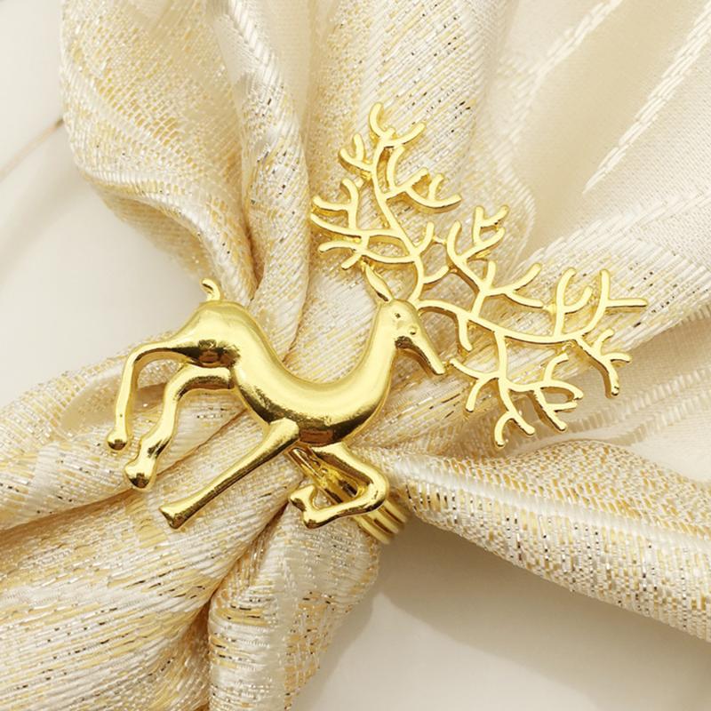 6pcs Gold Elk Chic Napkin Rings For Place Settings Deer Christmas Holiday Wedding Napkin Rings Dining Table Setting Decoration
6pcs Gold Elk Chic Napkin Rings For Place Settings Deer Christmas Holiday Wedding Napkin Rings Dining Table Setting Decoration