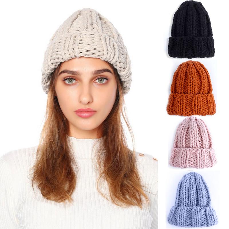 Hirigin Women Beanie Pure-Color Curled Coarse Wool Cap Warming Knitted Beanies Fashion Women Hat Winter Hats
Hirigin Women Beanie Pure-Color Curled Coarse Wool Cap Warming Knitted Beanies Fashion Women Hat Winter Hats