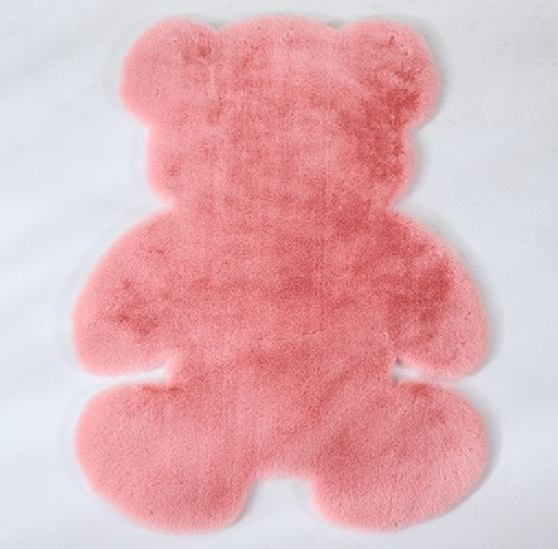 Bear rug super soft silk carpet Indoor Modern Living room bedroom Rug Antiskid soft 60cm *80cm mat gray white brown children