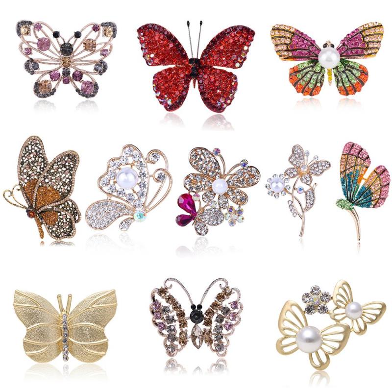Pins, Brooches Crystal Rhinestone Butterfly For Men Women Metal Insects Banquet Wedding Bouquet Brooch Pin Gifts Costume Dress Badges
Pins, Brooches Crystal Rhinestone Butterfly For Men Women Metal Insects Banquet Wedding Bouquet Brooch Pin Gifts Costume Dress Badges