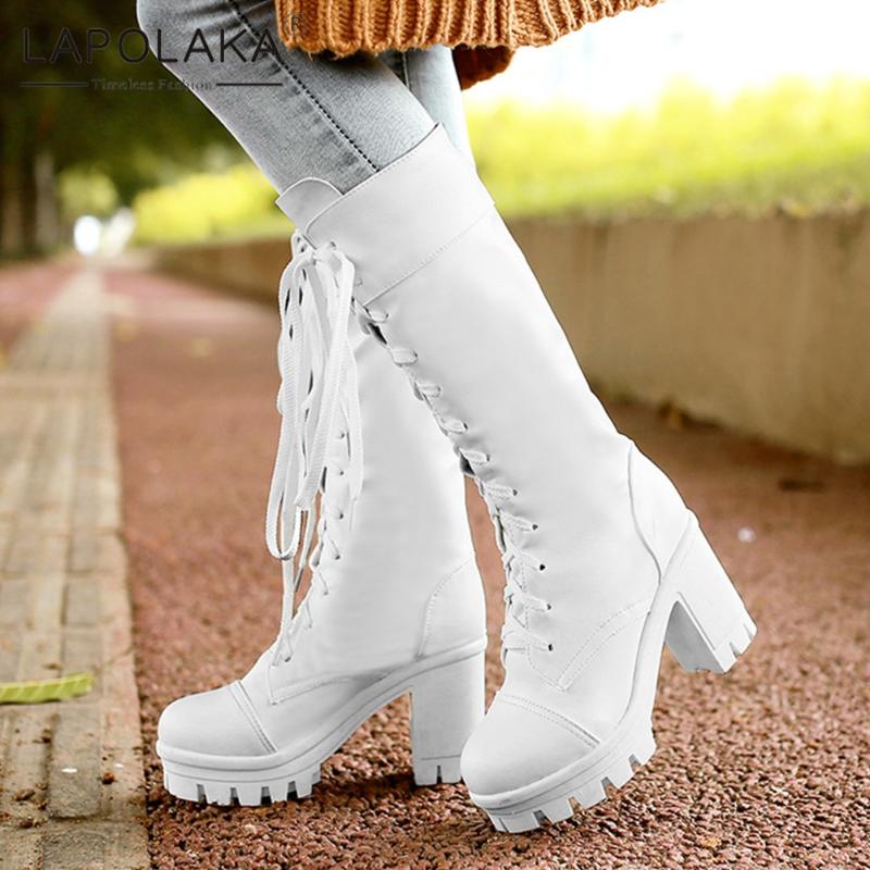 Lapolaka 2020 Hot Sale Big Size 43 Platform Skidproof Platform Comfy Boots Woman Shoes Chunky High Heels Lace Up Shoes Ladies, Black
Lapolaka 2020 Hot Sale Big Size 43 Platform Skidproof Platform Comfy Boots Woman Shoes Chunky High Heels Lace Up Shoes Ladies, Black