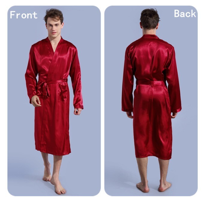 C&Fung quick custom Personalized Mens Satin Robe Man Dress groom gowns lounge robes bridal party kimono party favors gift robes 201109