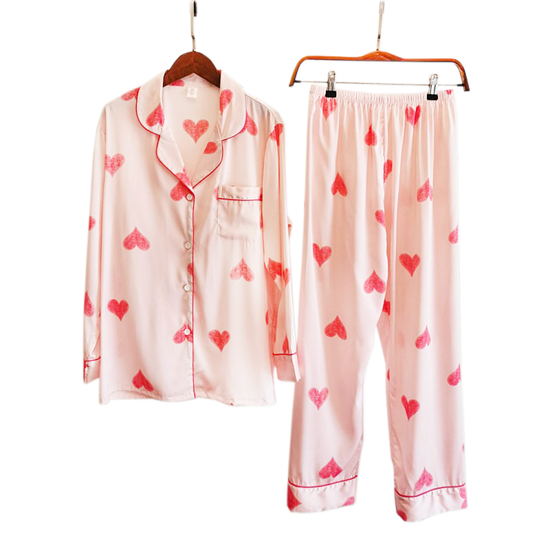 Satin of Sweet Silk Ice Pajamas Define Korea Elegance Long Sleeve Women's Sleepwear Pyjamas H20k, Blue flower b.
Satin of Sweet Silk Ice Pajamas Define Korea Elegance Long Sleeve Women's Sleepwear Pyjamas H20k, Blue flower b.