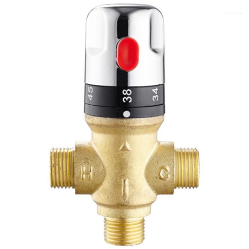 

Brass Thermostatic Mixing Valve Bathroom Faucet Temperature Mixer Control Thermostatic Valve Shower Faucet1
