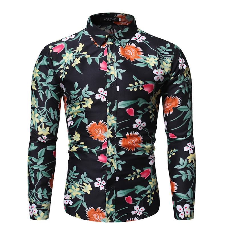 2020 New Fashion Spring Flower Shirt Men Print Shirts Hawaiian Slim Fit Camisa Floral Masculina Summer Long Sleeve Shirts Tops, Cs70
2020 New Fashion Spring Flower Shirt Men Print Shirts Hawaiian Slim Fit Camisa Floral Masculina Summer Long Sleeve Shirts Tops, Cs70
