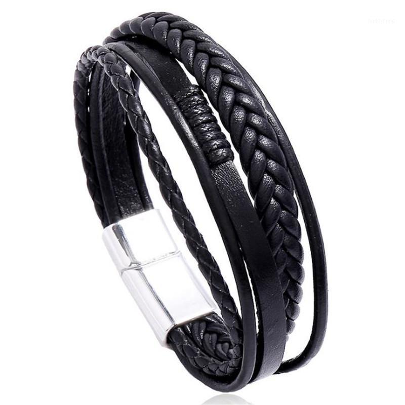 Charm Bracelets Diffone Trendy Mens Leather Bracelet Handmade Braided Multi Layer Wrap Braslet Homme Punk Male Accessories Present For Boyfr
Charm Bracelets Diffone Trendy Mens Leather Bracelet Handmade Braided Multi Layer Wrap Braslet Homme Punk Male Accessories Present For Boyfr