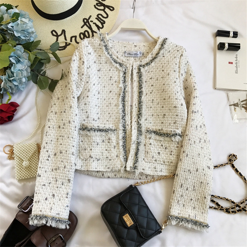 2021 New Women Winter Tweed Lurex Short Sleeves Fuzzy Tails Office Lady Jacket and Jackets L3GW, Black
2021 New Women Winter Tweed Lurex Short Sleeves Fuzzy Tails Office Lady Jacket and Jackets L3GW, Black