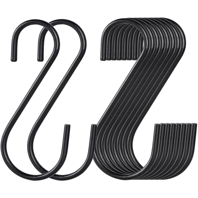 Promotion! 30Pcs Black S Hooks,Heavy Duty Metal Hooks Can Withstand Up to 65 Pounds for Kitchen,Office,Garden or Outdoor Activit
Promotion! 30Pcs Black S Hooks,Heavy Duty Metal Hooks Can Withstand Up to 65 Pounds for Kitchen,Office,Garden or Outdoor Activit