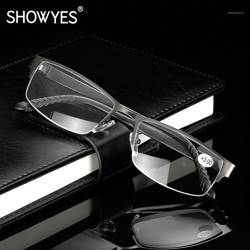 2020 Reading Glasses Business Men Half Frame Ultra-light Presbyopic Eyeglasses Elderly Metal Frame Hyperopia Eyewear Male 5781
2020 Reading Glasses Business Men Half Frame Ultra-light Presbyopic Eyeglasses Elderly Metal Frame Hyperopia Eyewear Male 5781