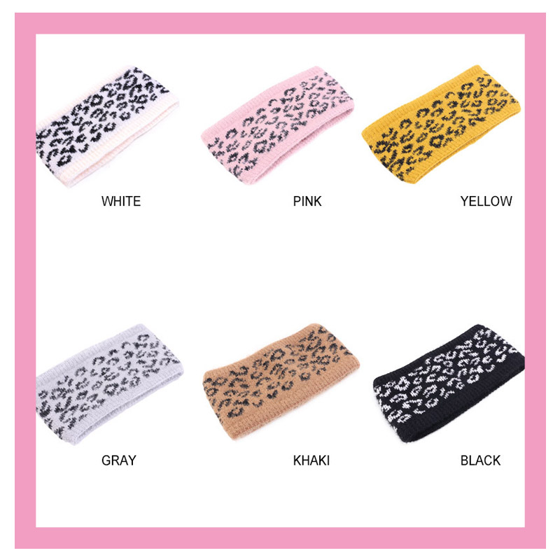 New style mink velvet headband, leopard print wool headband winter warm headband
