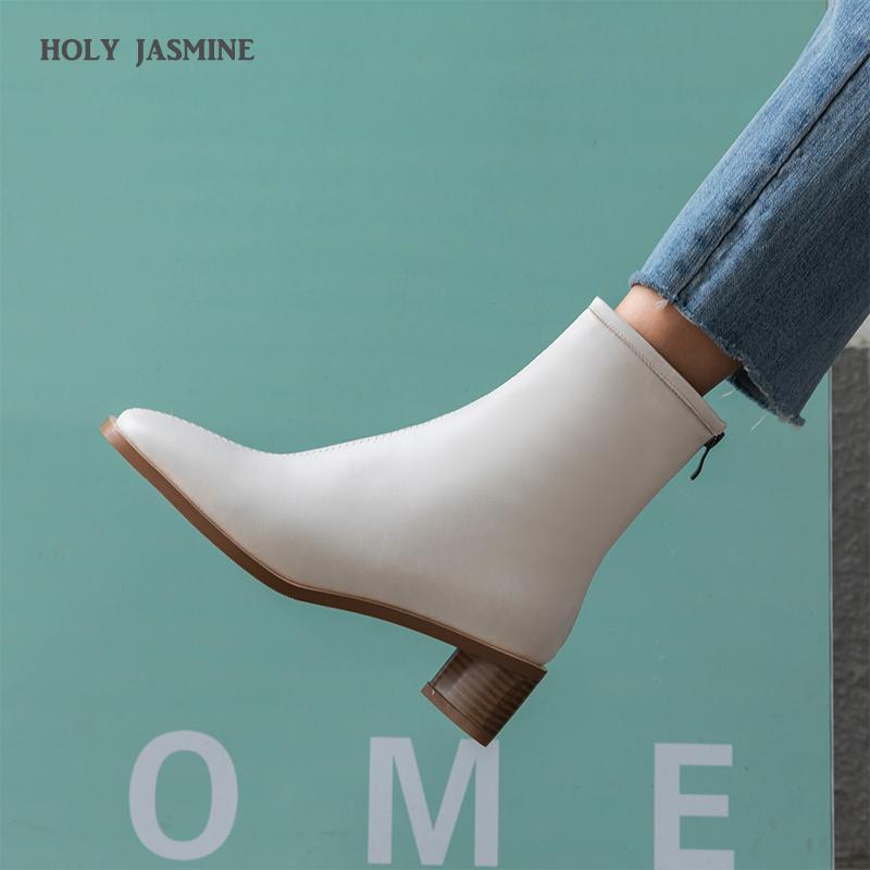 HOT New Square Toe Ankle Boots Round Heels Women Boots Spring/Autumn Womens Shoes Zip High (5cm-8cm) Rubber Basic, Black 
HOT New Square Toe Ankle Boots Round Heels Women Boots Spring/Autumn Womens Shoes Zip High (5cm-8cm) Rubber Basic, Black