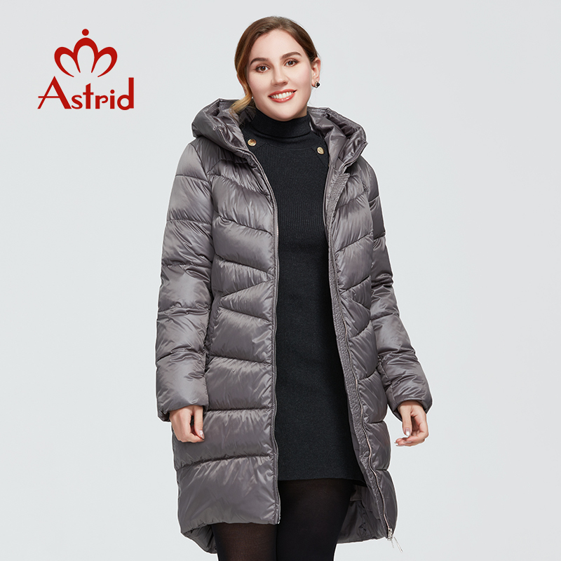 Astrid Winter Womens coat women long Model warm parka fashion Jacket hooded BioDown large sizes female clothing 9215 201027