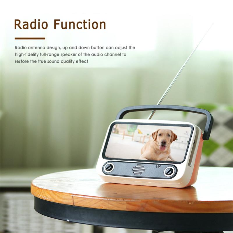 Portable Retro Mini Bluetooth Speaker TV Design Mobile Phone Holder Speakers Computer Blue Tooth Speaker
Portable Retro Mini Bluetooth Speaker TV Design Mobile Phone Holder Speakers Computer Blue Tooth Speaker