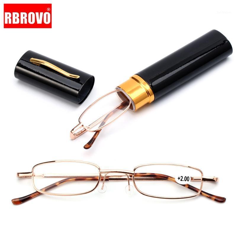 RBROVO Unisex Reading Glasses with Pen Tube Case Portable Presbyopic Glasses Metal Case Spring Hinge Eyeglasses Vision Care1
RBROVO Unisex Reading Glasses with Pen Tube Case Portable Presbyopic Glasses Metal Case Spring Hinge Eyeglasses Vision Care1