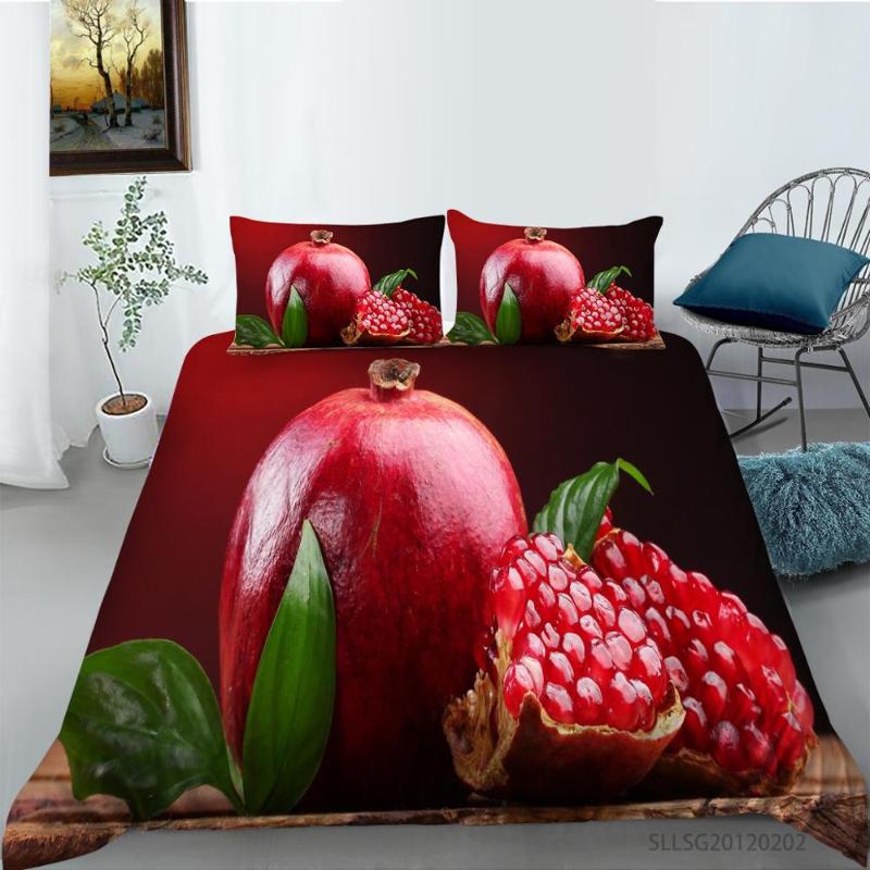 3D Printing Red Pomegranate seeds Bedding set Bedroom Decor Soft Duvet cover Bed Linen Set with Pillowcase
3D Printing Red Pomegranate seeds Bedding set Bedroom Decor Soft Duvet cover Bed Linen Set with Pillowcase