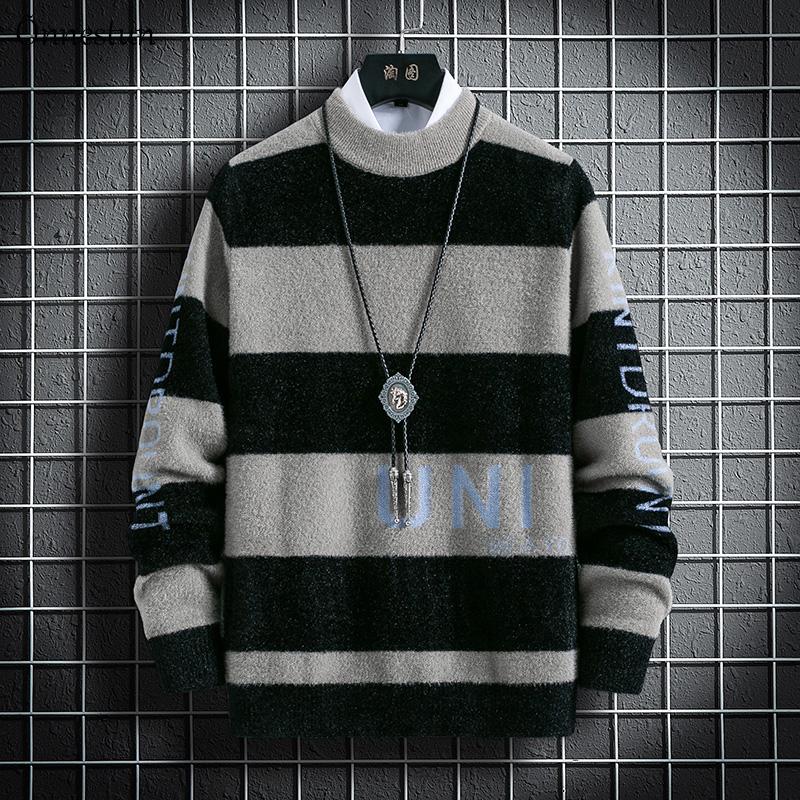 Onnestun Warm Sweater Men New Winter Men Knitted Pullover Casual Faux mink stripes Long sleeve Half high collar Sweater Tops, Black
Onnestun Warm Sweater Men New Winter Men Knitted Pullover Casual Faux mink stripes Long sleeve Half high collar Sweater Tops, Black