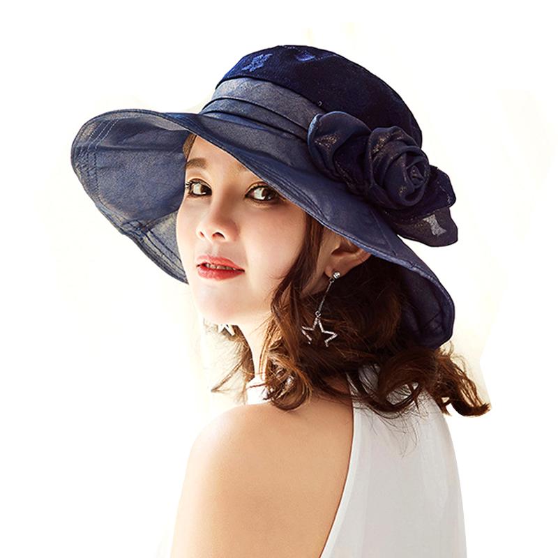 Ladies Hats Fashion Vintage Elegant Floral Summer Sun Hat For Women Girl Outdoor Anti-uv Caps Large Brimmed Visor Beach Cap, Navy
Ladies Hats Fashion Vintage Elegant Floral Summer Sun Hat For Women Girl Outdoor Anti-uv Caps Large Brimmed Visor Beach Cap, Navy