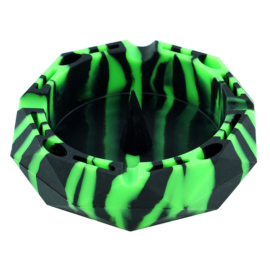 Ashtrays Unbreakable Diamond Shape Silicone Smoking Ash Tray Colorful Household Smoke