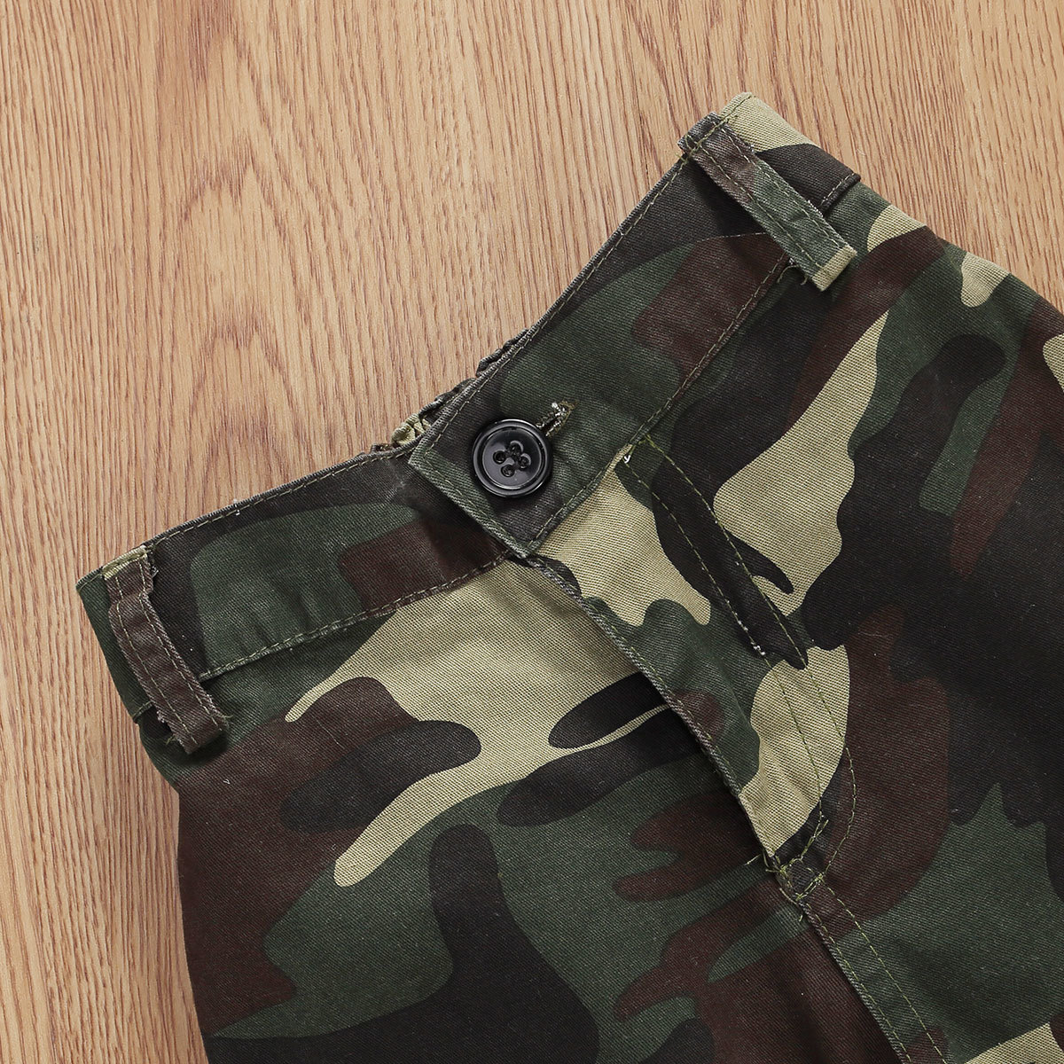 3Pcs/Set Toddler Baby Girl Mesh Coat Vest Halter Tube Crop Top Camouflage Cargo Pants Summer Clothes 1-6YX1019