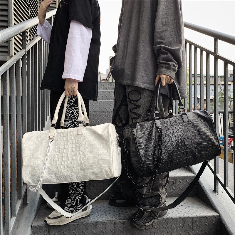 Duffel Bags 2022 Men Travel Duffels Handbag Large Crocodile Leather Luxury Embossed Fashion Gym Tote Bag Weekend Duffle Femal, Black
Duffel Bags 2022 Men Travel Duffels Handbag Large Crocodile Leather Luxury Embossed Fashion Gym Tote Bag Weekend Duffle Femal, Black