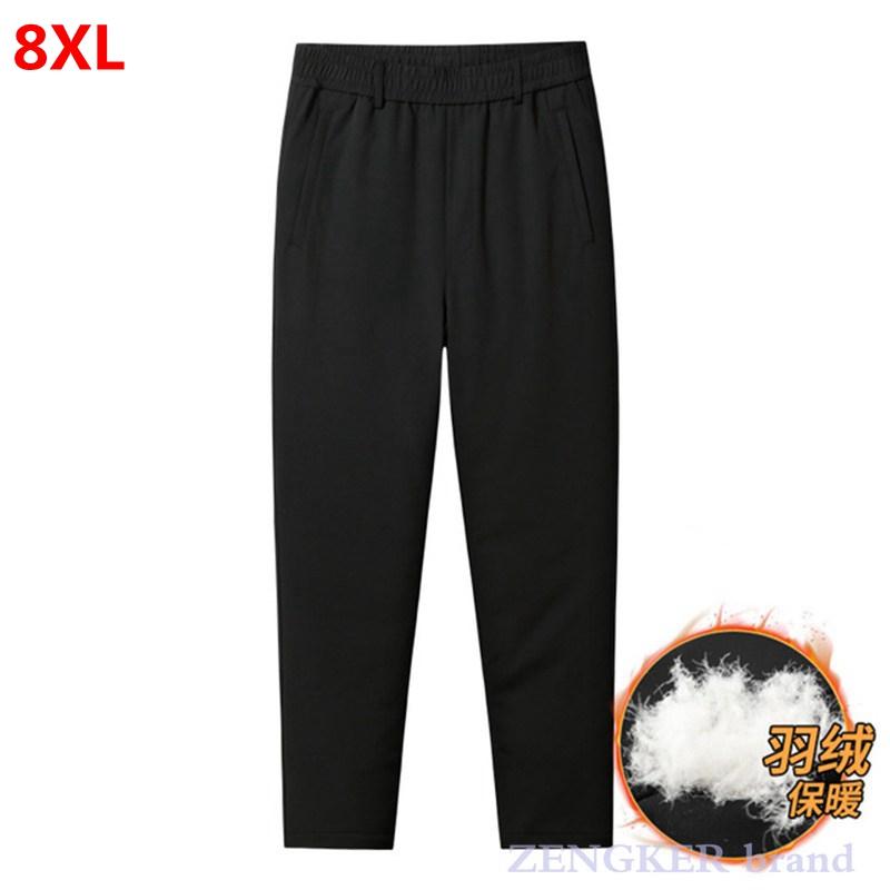 Winter new men's plus size warm duck down pants thick style casual straight tube down pants 7XL 8XL 6XL 5XL, Black
Winter new men's plus size warm duck down pants thick style casual straight tube down pants 7XL 8XL 6XL 5XL, Black