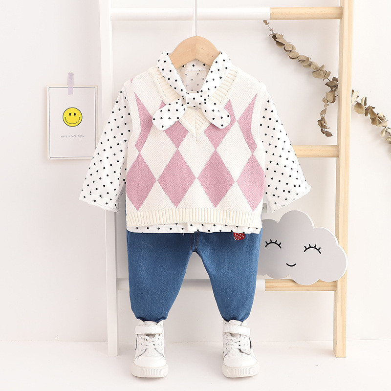 Baby Girls Set Spring Autumn Casual Sport Suit Floral Top Pants Long Sleeve Child Costume Outerwear for 1-4 Years Clothing Y1106