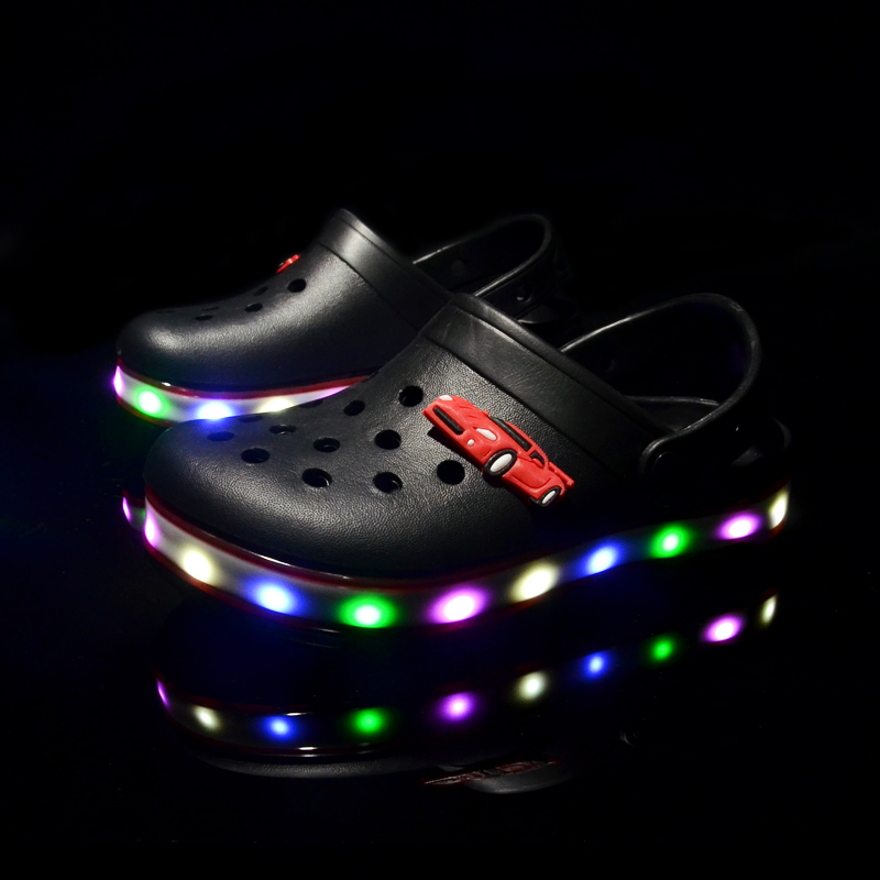 SUPZ Casual Beach Croc Clogs,kids Light-emitting cave shoes Couples Classic Work Sandals,Boys Girls Animation Slippers, Black
SUPZ Casual Beach Croc Clogs,kids Light-emitting cave shoes Couples Classic Work Sandals,Boys Girls Animation Slippers, Black