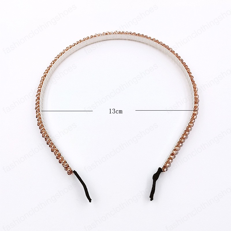 New classic fashion Three rows color Headband Crystal Hairband Festival Hair Rhinestone for Women girls Accessories Headwear