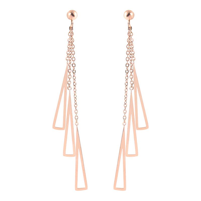 JIOROMY 2021 New Fashion Triangle Tassels Earrings Women Titanium Steel Jewelry Geometric Statement Drop Earrings
JIOROMY 2021 New Fashion Triangle Tassels Earrings Women Titanium Steel Jewelry Geometric Statement Drop Earrings