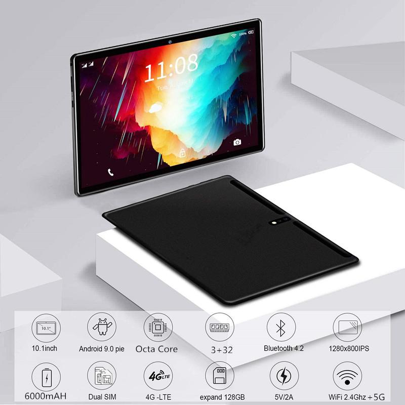 LZWIN 10.1 Inch Android 9.0 Tablet Pc Octa Core 3GB+64GB ( 32GB +64GB Card ) 4G LteTab Phone GPS Bluetooth TabletS 2.4G+5G WIFI, Black
LZWIN 10.1 Inch Android 9.0 Tablet Pc Octa Core 3GB+64GB ( 32GB +64GB Card ) 4G LteTab Phone GPS Bluetooth TabletS 2.4G+5G WIFI, Black